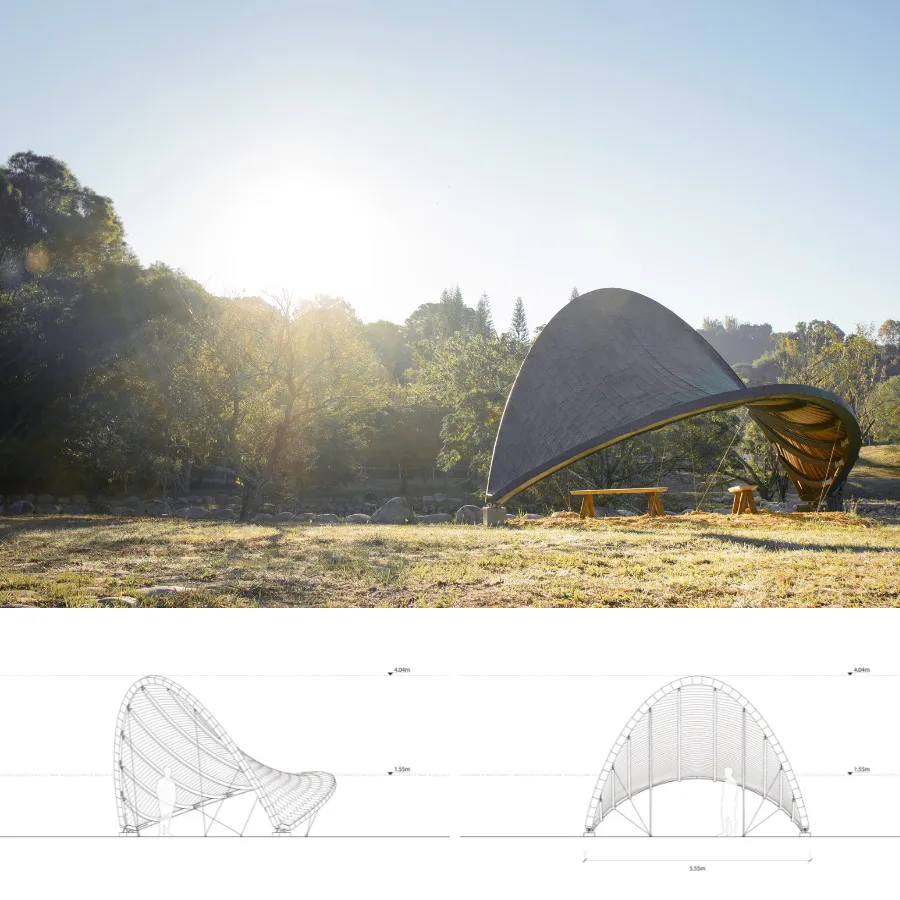 The String Pavilion design sketch