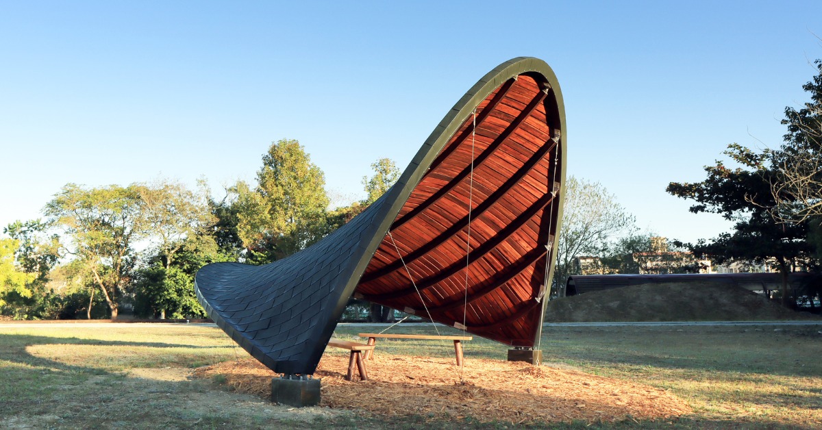Taiwan Cedar Glulam Pavilion | The String Pavilion