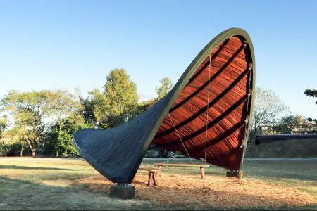 Taiwan Cedar Glulam Pavilion | The String Pavilion