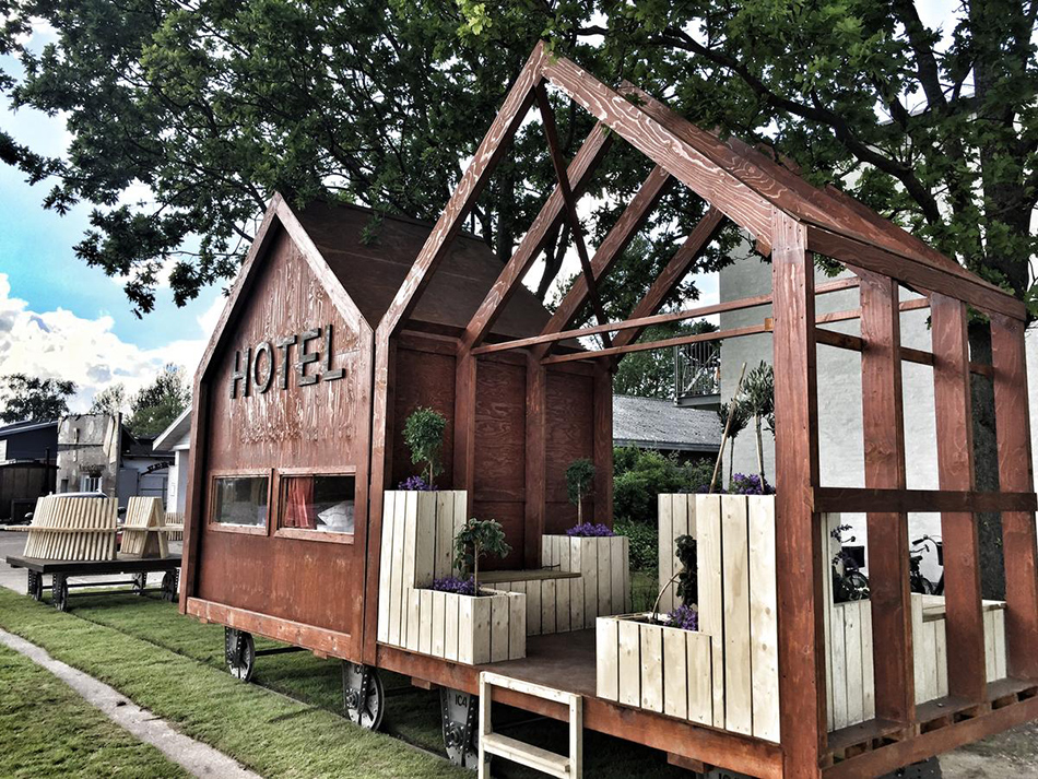 丹麥鐵路移動小木屋